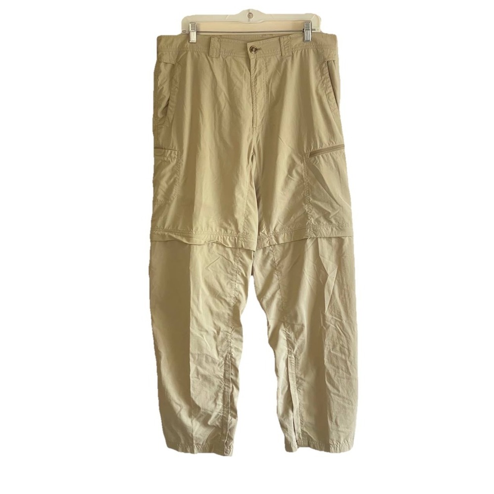 ExOfficio BugsAway Convertible Hiking Pants Mens 36x32 Tan Nylon Insect Shield⁠ - Picture 2 of 10